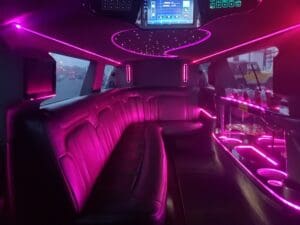 MKT Lincoln Limo Interior - LI Vineyard Tours